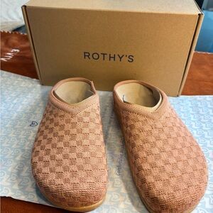 Rothy's Pink The Hemp Casual Clog Clay